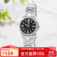 卡西歐手表女 三眼防水鋼帶 時尚簡約通勤輕奢  石英女表學生表 LTP-V004D-1B2