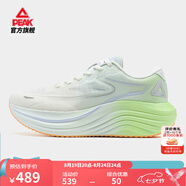 匹克【吳磊同款】態(tài)極舒跑4.0PRO跑鞋秋季新款厚底緩震慢跑透氣運(yùn)動(dòng)鞋 白/綠/紫-女款 37