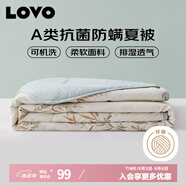 LOVO羅萊生活 夏涼被A類抗菌防螨夏被子纖維子空調(diào)被 2.4斤 200*230cm