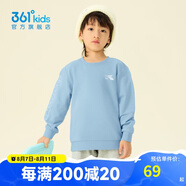 361°童裝 兒童衛(wèi)衣24春秋男女童3-14歲運動套頭衛(wèi)衣 藍120