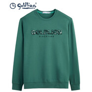 金利來(lái)春秋衛衣男時(shí)尚潮流刺繡男士休閑圓領(lǐng) 44J1-綠色 XL