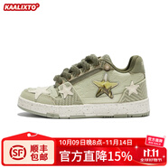 Kaalixto&beaster【明星同款】聯(lián)名款星星鞋板鞋男女同款西湖龍井 綠色 40