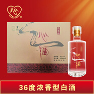 心酒 裸瓶金水晶36°濃香型 500ml  1*6 36度 500mL 6瓶