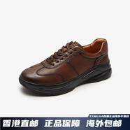 萊爾斯丹（le saunda）新款時尚休閑低幫舒適系帶運動鞋男鞋5TM78201 深啡色 BRL 38