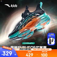 安踏兒童運動(dòng)鞋男女大童鞋春夏新品旋鈕扣緩震UFO5.0穿山甲跑鞋 【UFO5.0】黑/熒光水綠-3 40 腳長(cháng)約25cm