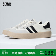 Semir德訓(xùn)鞋男鞋春秋季休閑鞋子板鞋運(yùn)動鞋男SFYM233656 白黑 41