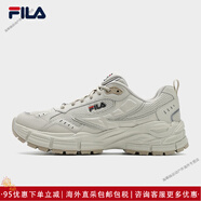 斐樂（FILA）銀齒鞋老爹鞋女鞋新款復(fù)古跑步鞋銀色運動鞋休閑鞋慢跑鞋 【男】燕麥棕-OA 39