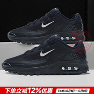 耐克（NIKE）男鞋 25夏季新款AIR緩震氣墊鞋舒適耐磨休閑鞋輕便透氣跑步鞋子男 MAX氣墊/純黑色【曬圖-10】 40 碼（內長(cháng)250mm）