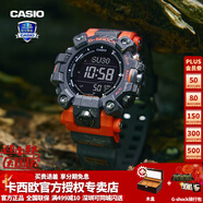 卡西歐（CASIO）【送禮物】手表男G-SHOCK大泥王黑金太陽(yáng)能電波潮流運(yùn)動(dòng)電子表 GW-9500-1A4PR新一代橘黑泥人