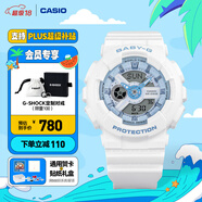 卡西歐（CASIO） BABY-G學(xué)生童款 BA-110BE馬卡龍系列時(shí)尚女士手表送女友 禮物 BA-110XBE-7APR