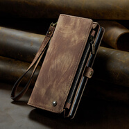 CaseMe適用蘋果16手機(jī)殼iPhone15手機(jī)皮套新款三星S24防摔保護(hù)套Z Fold6 深棕 iPhone Xs Max