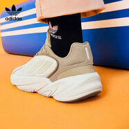 阿迪達斯（adidas）三葉草跑步鞋男鞋女鞋秋冬季新款透氣輕便運動(dòng)鞋低幫緩震休閑鞋 ID1123米白黃/沙色 38 (235mm)