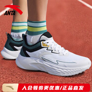 安踏（ANTA）飛揚(yáng)跑鞋男鞋2025夏季中考體測(cè)輕便舒適軟底網(wǎng)面透氣運(yùn)動(dòng)跑步鞋 純凈白/鼠尾草綠-2 【網(wǎng)面透氣】 39 (6.5碼)