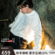 dickies X Mastermind JAPAN 聯(lián)名衛(wèi)衣 復(fù)古美式寬松長(zhǎng)袖T恤男 DK0A8D83 白色 S