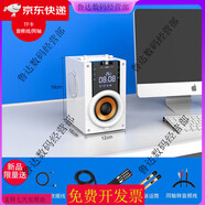 索愛【三分頻】索愛電腦音響k歌無線藍牙音箱臺式電視麥克風(fēng)話筒禮物 白色雙話筒 可U盤藍牙TF卡音頻線