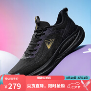 匹克態(tài)極跑鞋男士新款輕彈透氣軟彈防滑耐磨休閑運動鞋男鞋 黑色/金色 40
