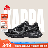 KAPPA卡帕女鞋老爹鞋女2025秋季新款鞋子女百搭休閑運動鞋軟底跑步鞋潮 G14CJ-990黑色 35