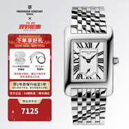 康斯登（Frederique Constant）百年典雅手表女瑞士手表皮帶女表方盤女士腕表情人節(jié)禮物送女友 FC-235S2C6B