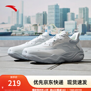 安踏運動(dòng)鞋男2025秋季進(jìn)階訓練鞋綜訓鞋輕便減震慢跑健身鞋子男 草白灰/霜塔灰-1 42.5