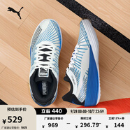 彪馬（PUMA）哈利伯頓同款緩震透氣實戰(zhàn)籃球鞋男女CLYDEALL-PRO194039 白-深藍(lán)色-06 42