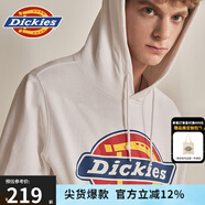 dickies衛(wèi)衣男女同款城市輕戶外大logo印花連帽衛(wèi)衣DK007060 白色 XL