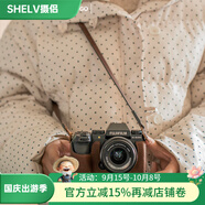 攝侶富士xt5保護套xs20相機包xt30二代xt50皮套x100vi保護套xh2s底座xt20相機套xh2x皮殼xt10牛皮配件 XS20咖啡色真皮保護套+墊肩牛皮肩帶