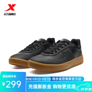 特步（XTEP）門(mén)店同款不塵板鞋2025夏秋新品百搭運(yùn)動(dòng)休閑小白鞋 黑 40