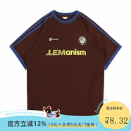 LEMANISM短袖男t恤重磅三條杠速干涼感2025夏季情侶半袖體恤女上衣 紅棕色 M