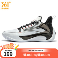 361度男鞋運動(dòng)鞋冬季新款減震實(shí)戰籃球訓練鞋 361度白/曜石黑 41