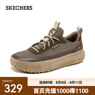 斯凱奇（Skechers）秋季新款男士透氣運動(dòng)輕便舒適百搭戶(hù)外運動(dòng)休閑鞋210903 深灰褐色/DKTP 41