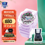 卡西歐（CASIO）手表女G-SHOCK和BABY-G系列運動石英表送女生禮物學(xué)生送人 BA-110XPM-6A香芋紫