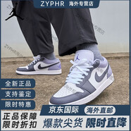 耐克男鞋秋季新款Air Jordan 1運動(dòng)籃球鞋aj1低幫板鞋休閑鞋子男 553558-145白紫 40
