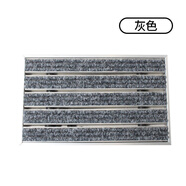 定做加厚型鋁合金地墊 鋁合金地墊嵌入式金屬地毯商場(chǎng)店面防塵防 灰色 2cm*1800m 嵌入式厚(mx800mm)
