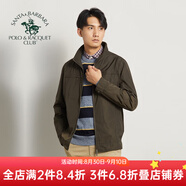 圣大保羅男裝男士2025春秋裝厚款商務(wù)休閑寬松版立領(lǐng)開(kāi)衫單夾克單外套男 軍綠色P8 165/84B(M)48