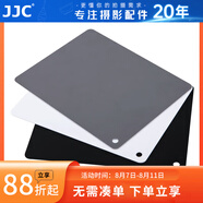 JJC 白平衡灰卡 18度灰卡 黑卡 13cmx10cm 中號 攝影測光 三色 防水防刮 中灰板 手動校準 色彩管理
