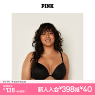 維多利亞的秘密 PINK 夏季圓盤(pán)胸內衣2805舒適3/4罩杯聚攏外擴文胸胸罩無(wú)痕聚攏 2ZUO黑色-2805 11202805 75B （34B）