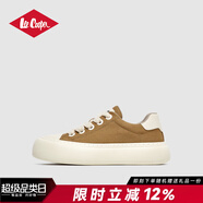 LEE COOPER帆布鞋男2025夏季新款戶外輕便透氣軟底厚底增高休閑鞋運(yùn)動(dòng)鞋男 黃色 44