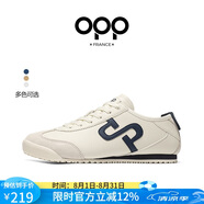 OPP運動(dòng)鞋男士百搭板鞋跑步男鞋休閑鞋子男七夕禮物P020 米深藍 41