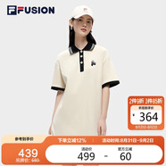 FILA FUSION斐樂(lè )潮牌女子連衣裙夏季時(shí)尚寬松簡(jiǎn)約POLO領(lǐng)連身裙