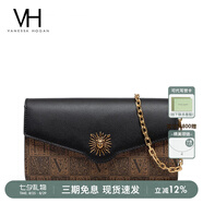 VANESSA HOGAN VH女包太陽神系列貝倫信封包輕奢斜挎包鏈條包七夕禮物送女友 黑色
