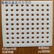 接運(yùn)貓白色PP網(wǎng)孔塑料板拍漿拉回透氣打孔板沖穿孔過濾隔水檔板 白色pp5毫米 500x600