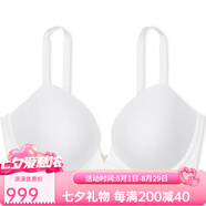 維多利亞的秘密（VICTORIA'S SECRET）VictoriasSecret維密夢(mèng)幻系列DreamAngelsLacePush-UpBraVSWhite VS White/白色 S 32A V 