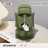 拓思曼耳機(jī)架頭戴式電腦耳機(jī)創(chuàng)意托架適用于索尼漫步者西伯利亞雷蛇AirPods Max桌面收納耳麥架耳機(jī)支架 鼻子摩艾【中古綠】