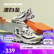斯凱奇黑白金|男鞋秋季經(jīng)典熊貓鞋增高透氣時尚校園復(fù)古老爹鞋