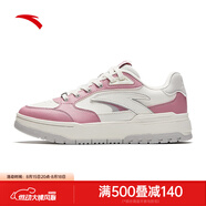 安踏（ANTA）982丨王一博同款板鞋女厚底運(yùn)動(dòng)休閑鞋商場(chǎng)同款1224480 藕粉/象牙白-8 36