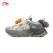 李寧星芒經(jīng)典休閑鞋女鞋25冬季新款潮流時(shí)尚撞色運動(dòng)鞋AGCV252 5折 米白色/靜灰色/極致灰-1 36 (225mm)