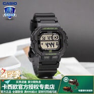 卡西歐（CASIO） 男表女表卡西歐手表男女情侶表學生時尚運動表太陽能雙顯電子表 WS-1400H-1AVPF夜跑黑 10年電量
