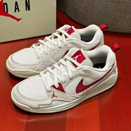 耐克（NIKE）男鞋2025新款秋季JORDAN STADIUM 90休閑籃球鞋運(yùn)動(dòng)板鞋 HJ6777-116帆白/黑/校園紅 40