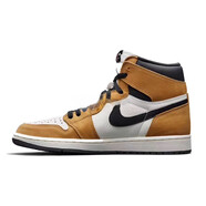 耐克（NIKE）Air Jordan 1 AJ1 喬1 年度新秀 黑白棕腳趾 黃麂皮 555088-700 新秀 36.5