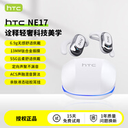 HTC【無(wú)感延遲】藍牙耳機真無(wú)線(xiàn)藍牙6.0掛耳式游戲電競智能ENC通話(huà)降噪音樂(lè )HiFi高音質(zhì)運動(dòng)跑步耳機 霜月白【藍牙6.0+無(wú)感延遲】
